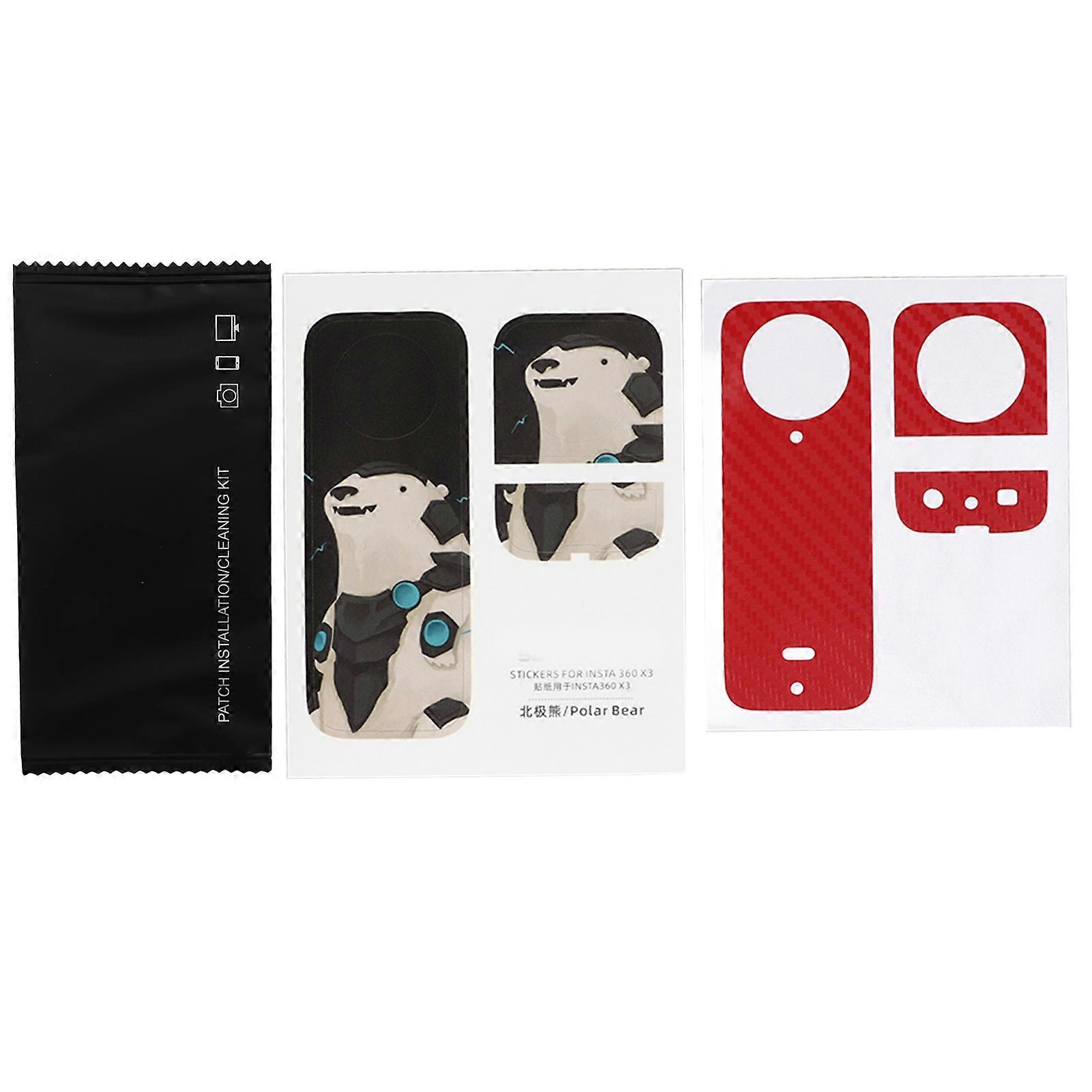 Cartoon Pattern PVC Stickers for Insta360 X3 - Easy, Bubble-Free, Removable Fit