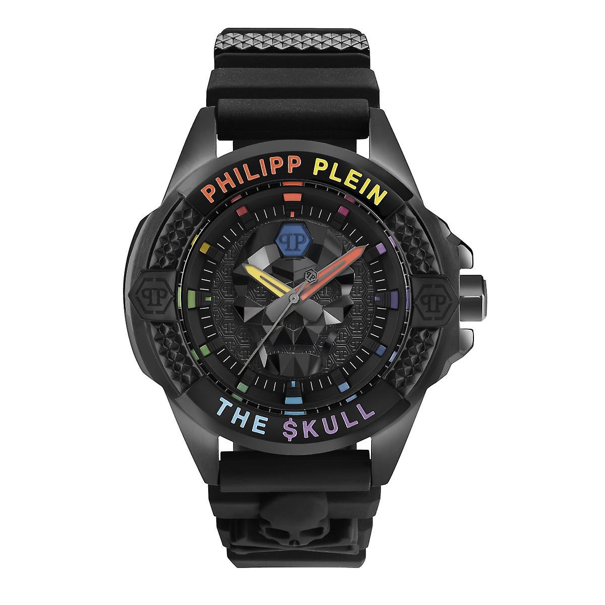 Philipp Plein Men's Watch Analog Quartz $KULL black PWAAA0621 Silicone