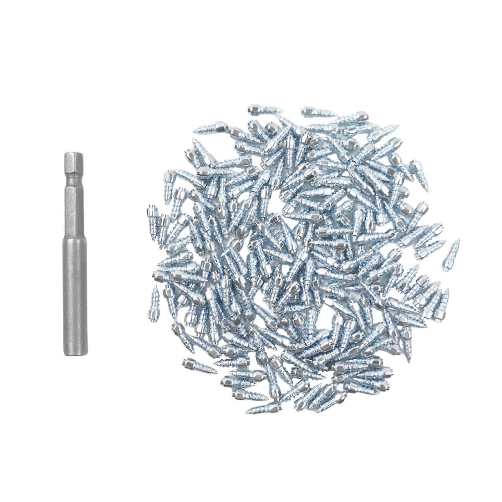 100x Tire Studs Snow Spikes with Installation Tool Wheel Tyre Snow Studs Carbide