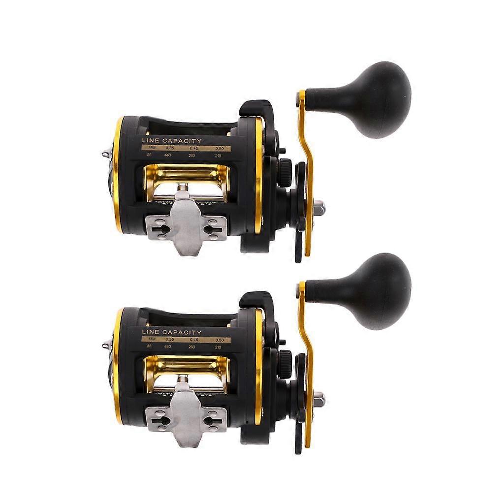 2pcs Fishing Trolling with Big 6.0:1