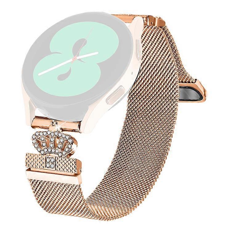 Compatible For Garmin Instinct 2S Milanese Mesh Band Magnetic Crown Clasp Stainless Steel Strap