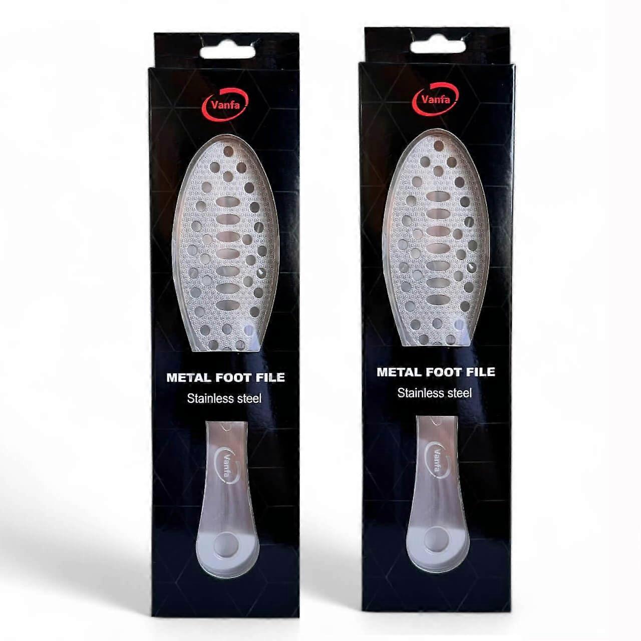 Double Side Foot File Callus Remover, Dead Skin Remover, Metal Foot File Model 79011 Pack Of 2