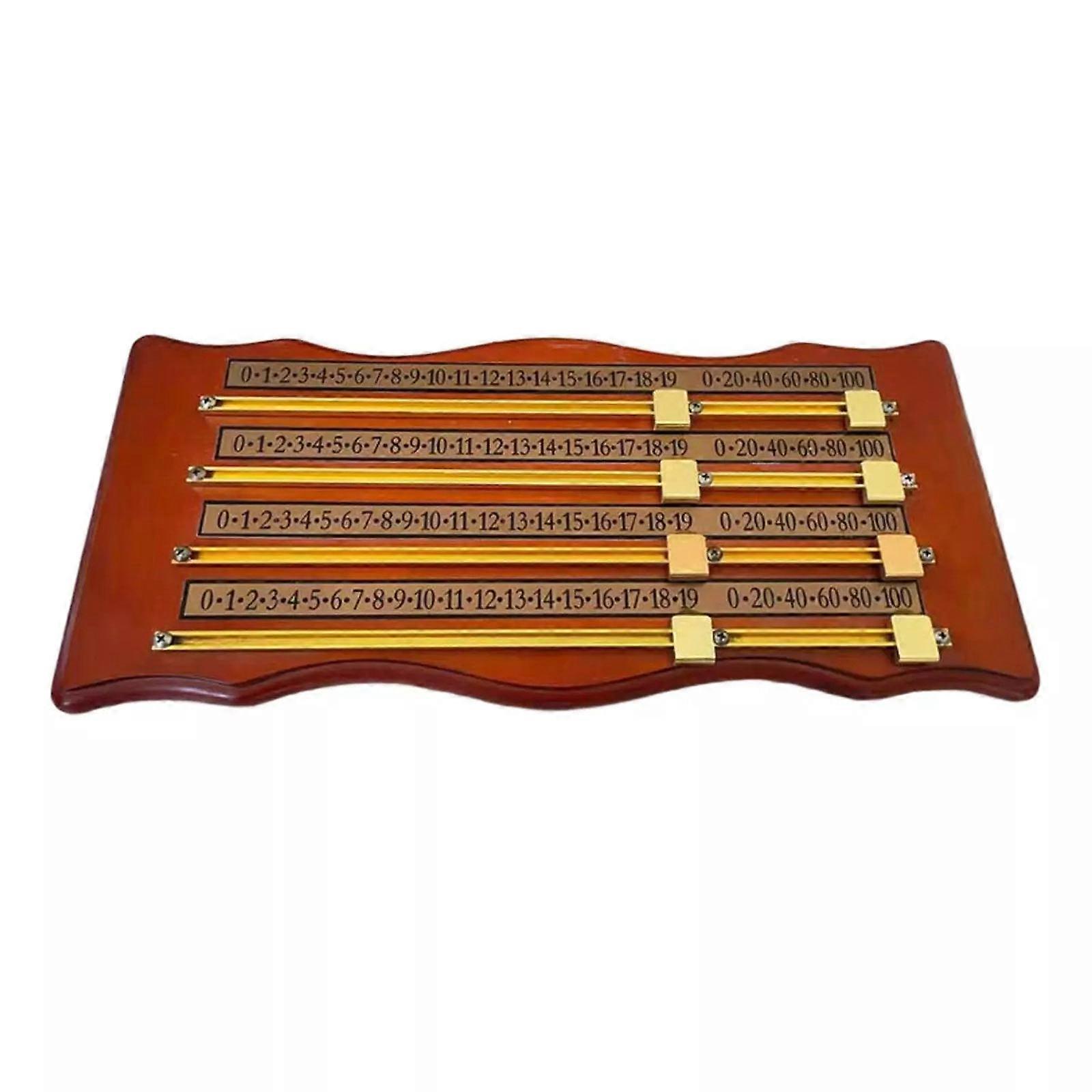 Wall Mounted Scoreboard Portable Wood Billiard Score Board Counters Snooker Game Counters Referee Scores Keeper Enduring