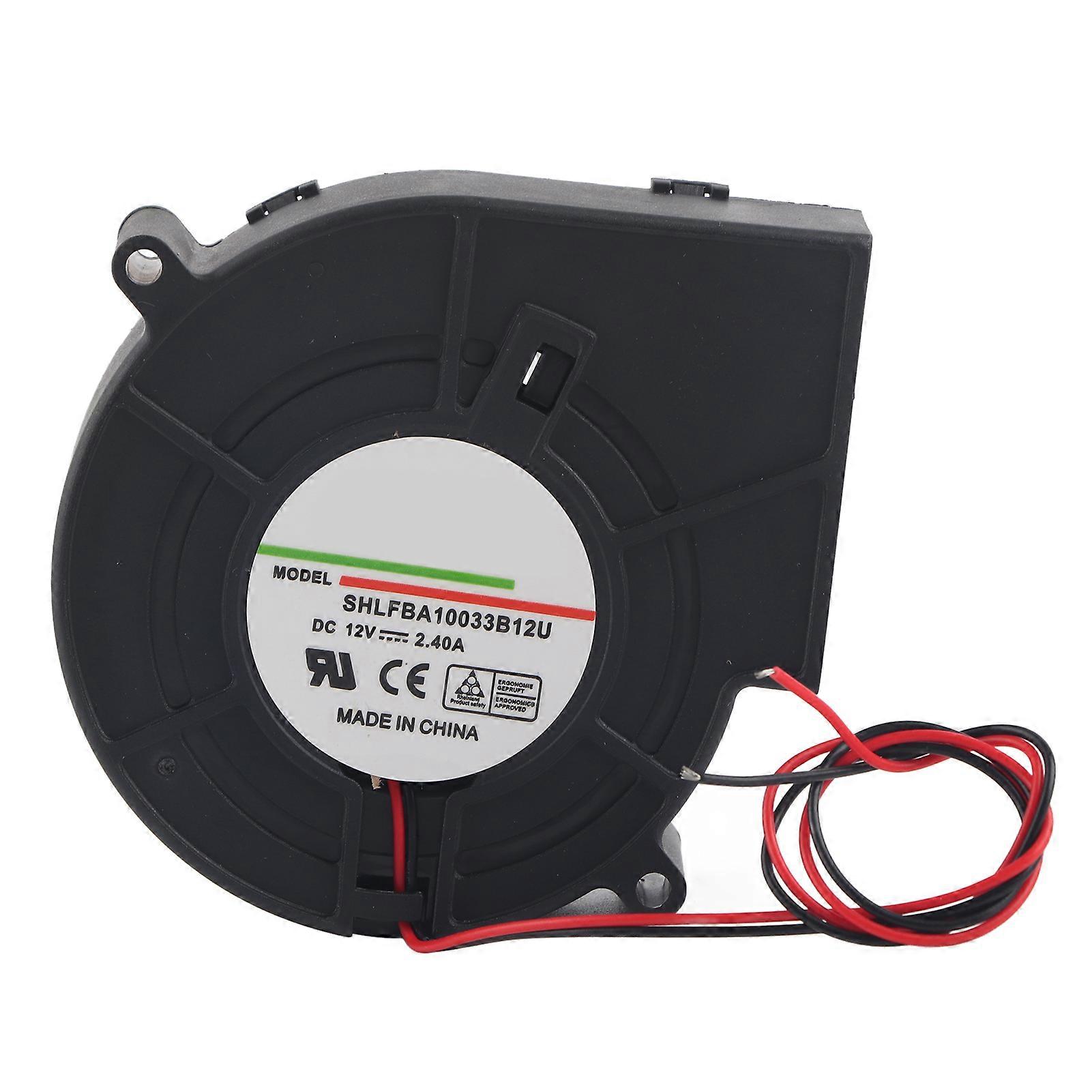 Ventilateur de refroidissement à turbine à double boule pour pique-nique, camping, chauffage, barbecue, 12 V, 2,4 A