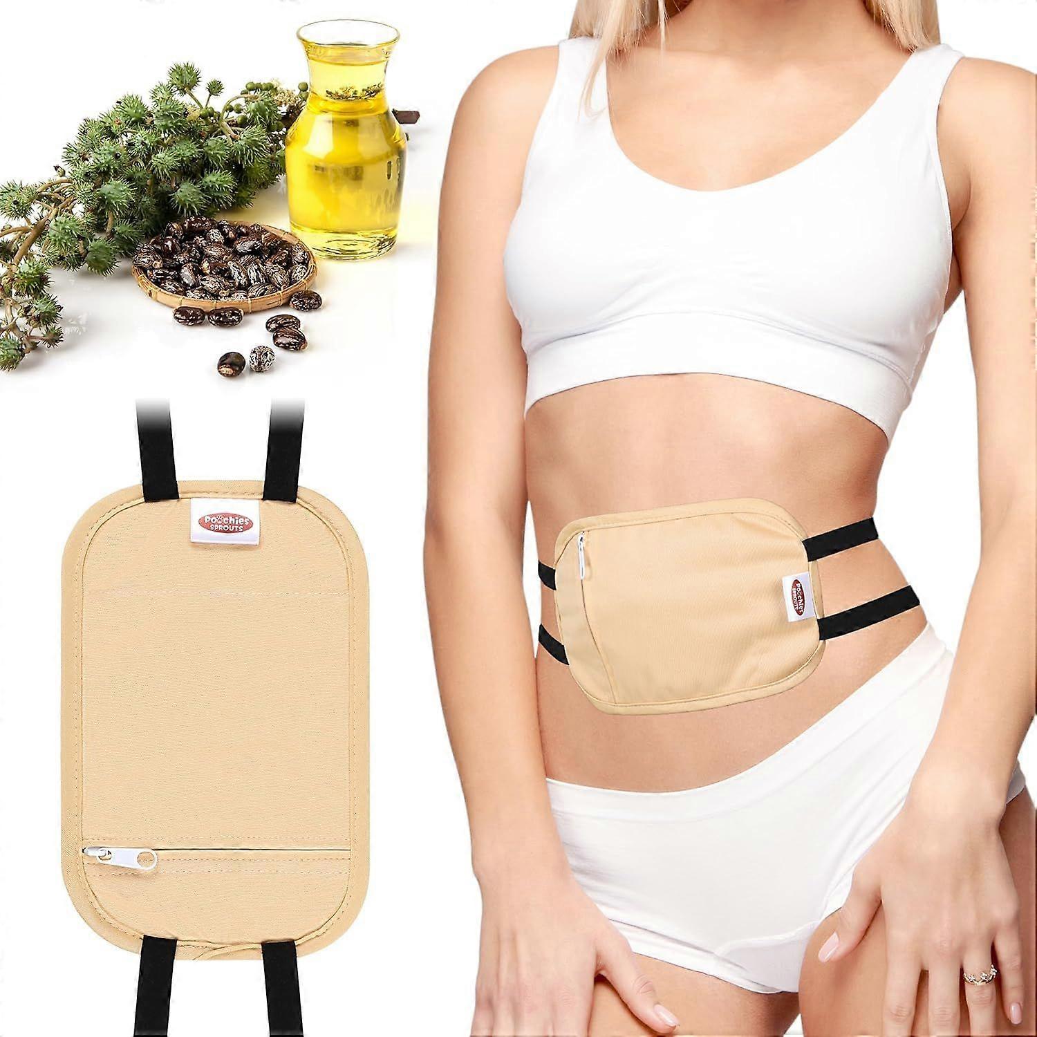 Patch pour nombril réutilisable à l'huile de ricin, modèle le plus récent (2025),