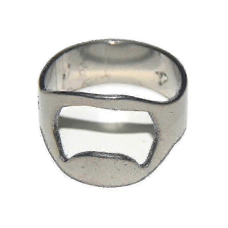 Edelstahl Ring Flaschenöffner für Bier & Küche - Silber