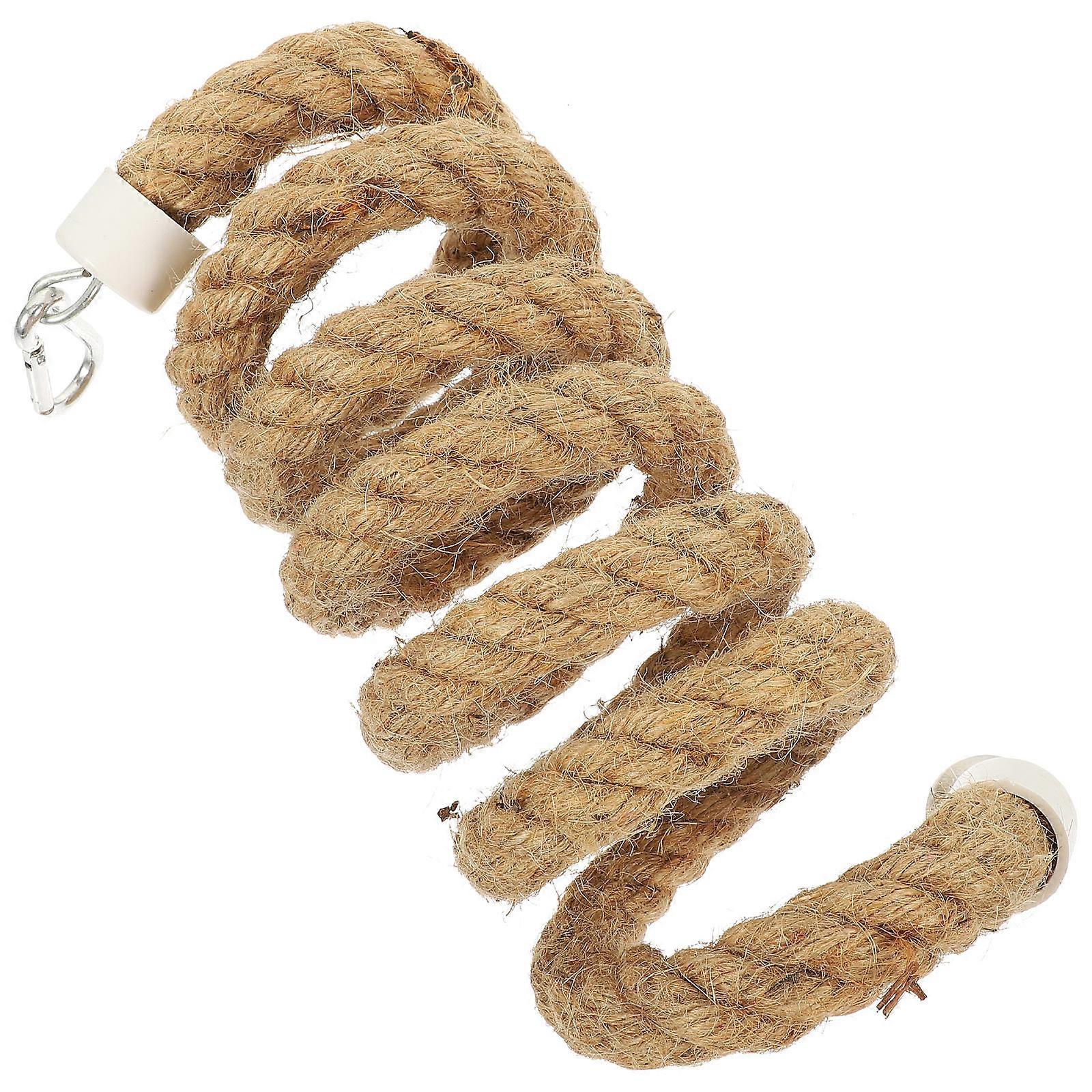 Bird Rope Bungee Toy, Durable Parrot Climbing Swing with Reliable Clips, Stylish Design