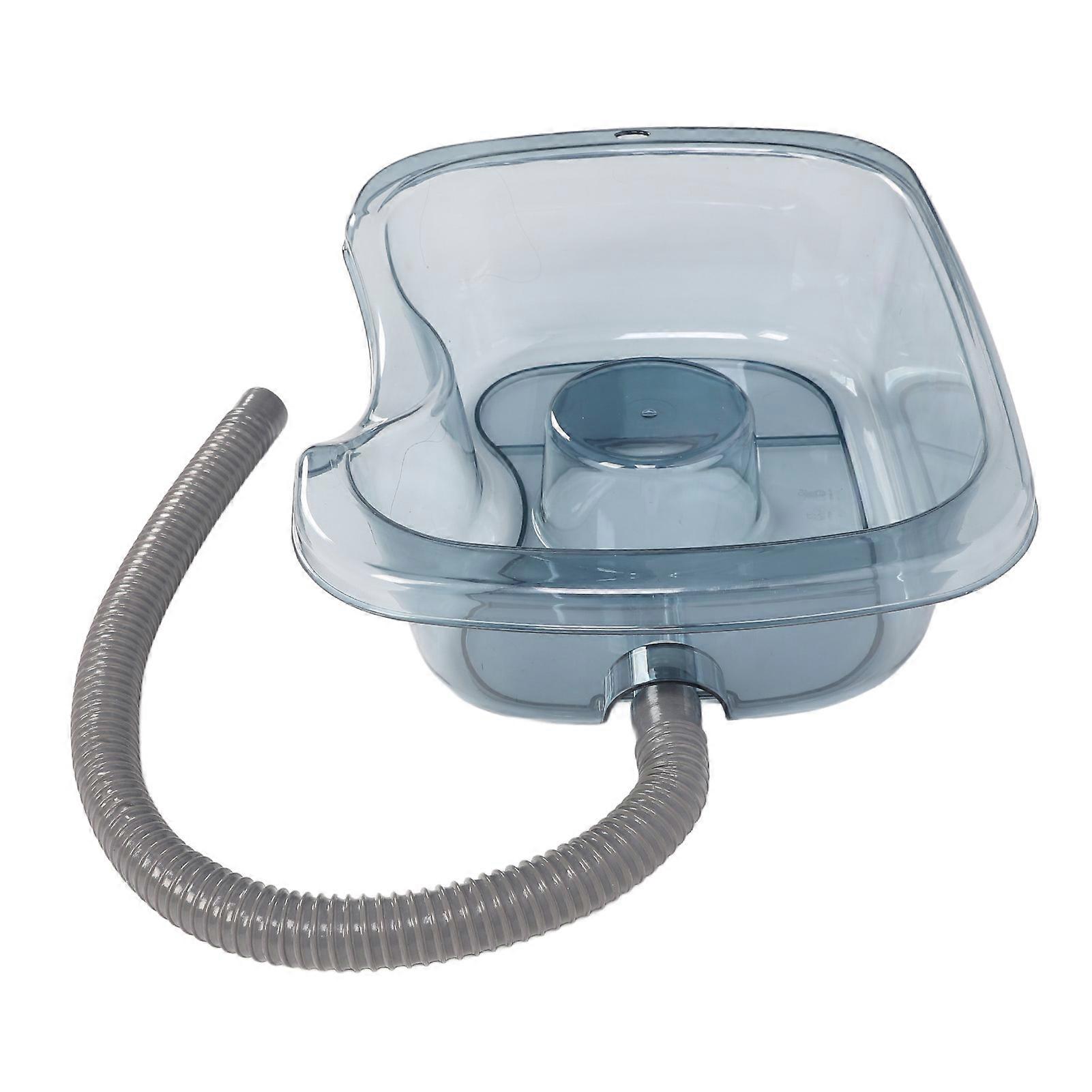 Hair Washing Basin Comfortable Versatile Portable Shampoo Bowl Basin for Bedridden Elderly Pregnant Transparent Blue