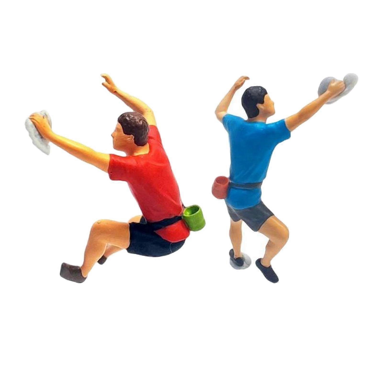 2 Pieces Mini 1:64 Rock Climbing Scene Building Movie Props