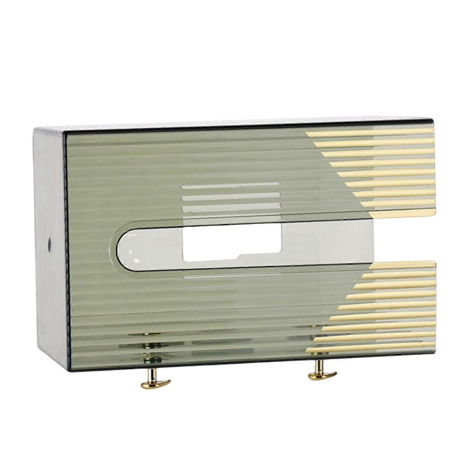 Wall Mount Tissue Box Hanging Rack Napkin Box for Bathroom Countertop Dining