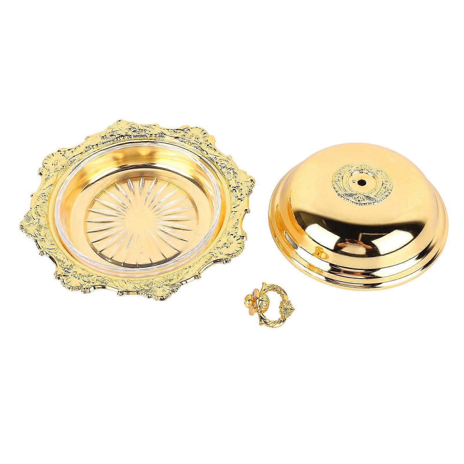 2025 أحدث طراز من طبق الزبدة جولة طبق تقديم الزبدة الزخرفية القديمة