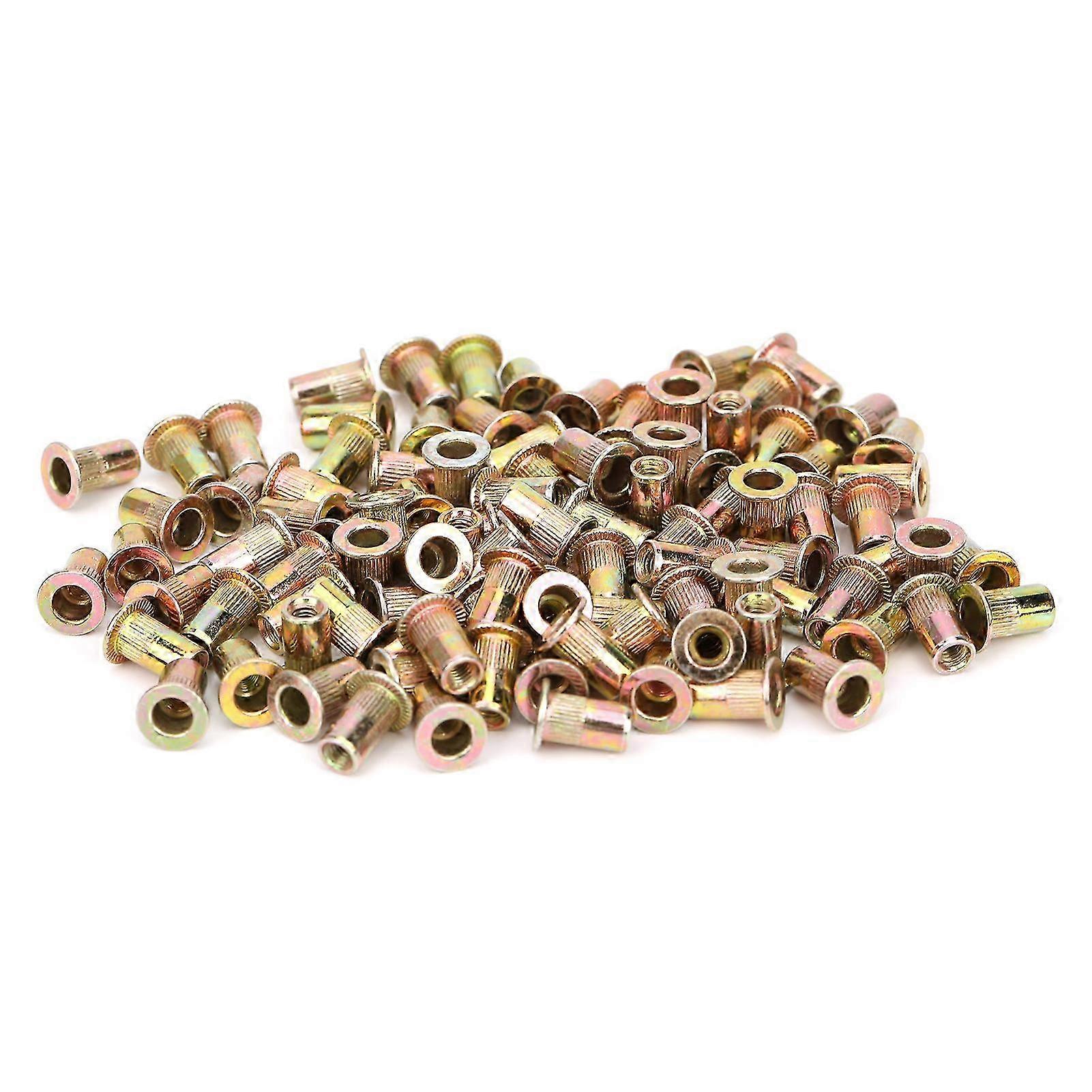 200Pcs Zinc Plated M3 Rivet Nut Threaded Insert Fastener Kit