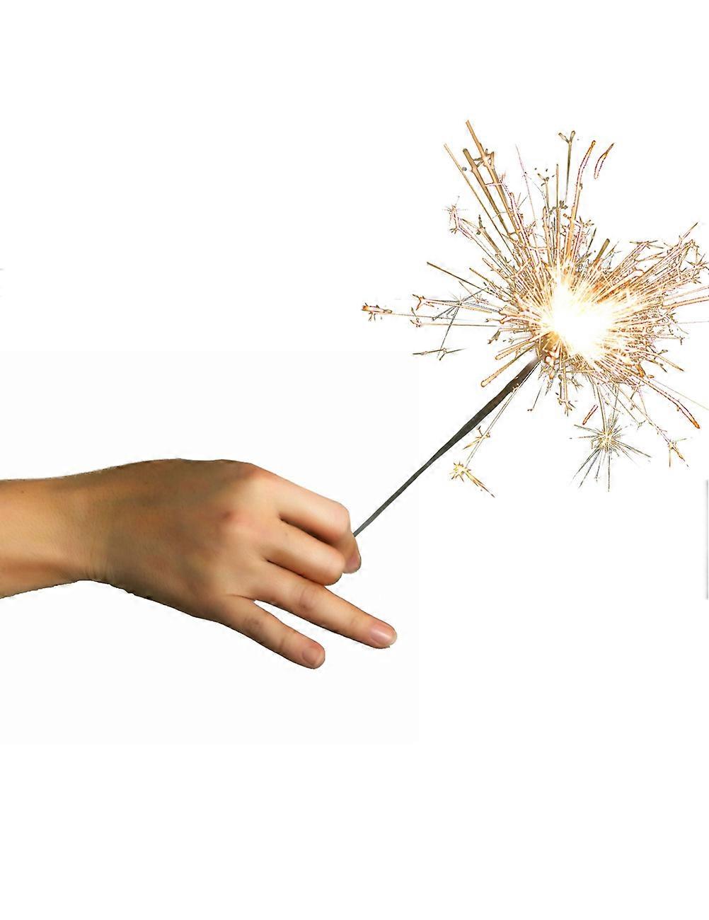 10 silver magic candles 16 cm