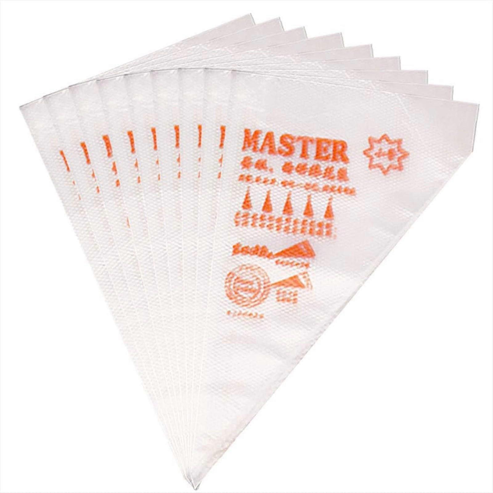 Large Thick Disposable Piping Bags for Cookies, Cupcakes, and Cake Decorating, 100 Count, Manual Ceramic Compatible, Size C