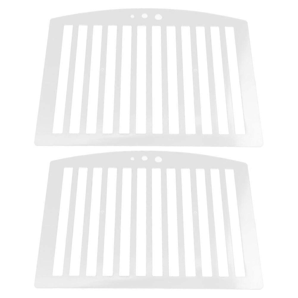 Portable Ruler Crystal Exam Ruler For Classroom Use Letter Addressing Template Flat 2Pcs