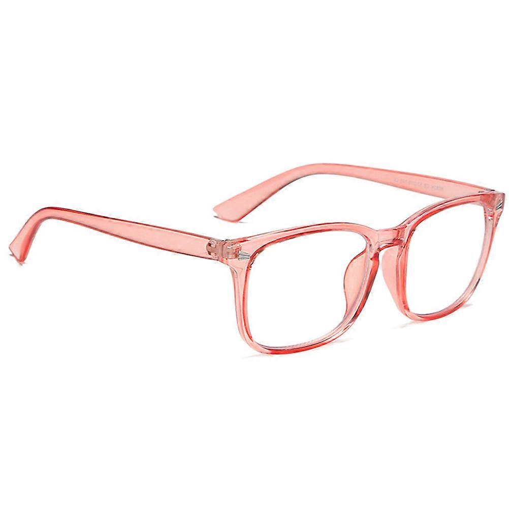 Eyeglasses Frame Light Pink Rectangular Men Set