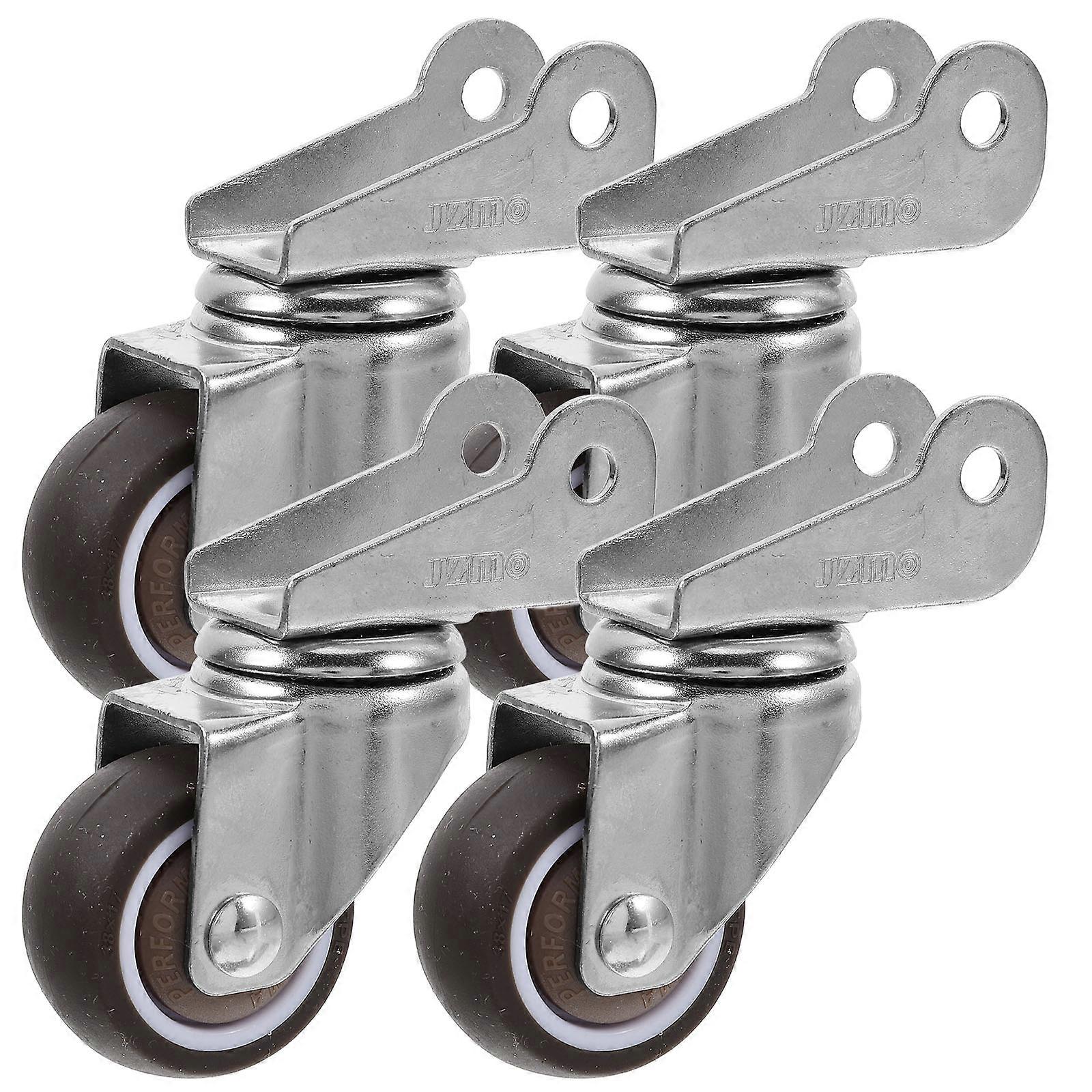 Storage Rack Caster Wheels Movement Performance Stainless Steel 4Pcs