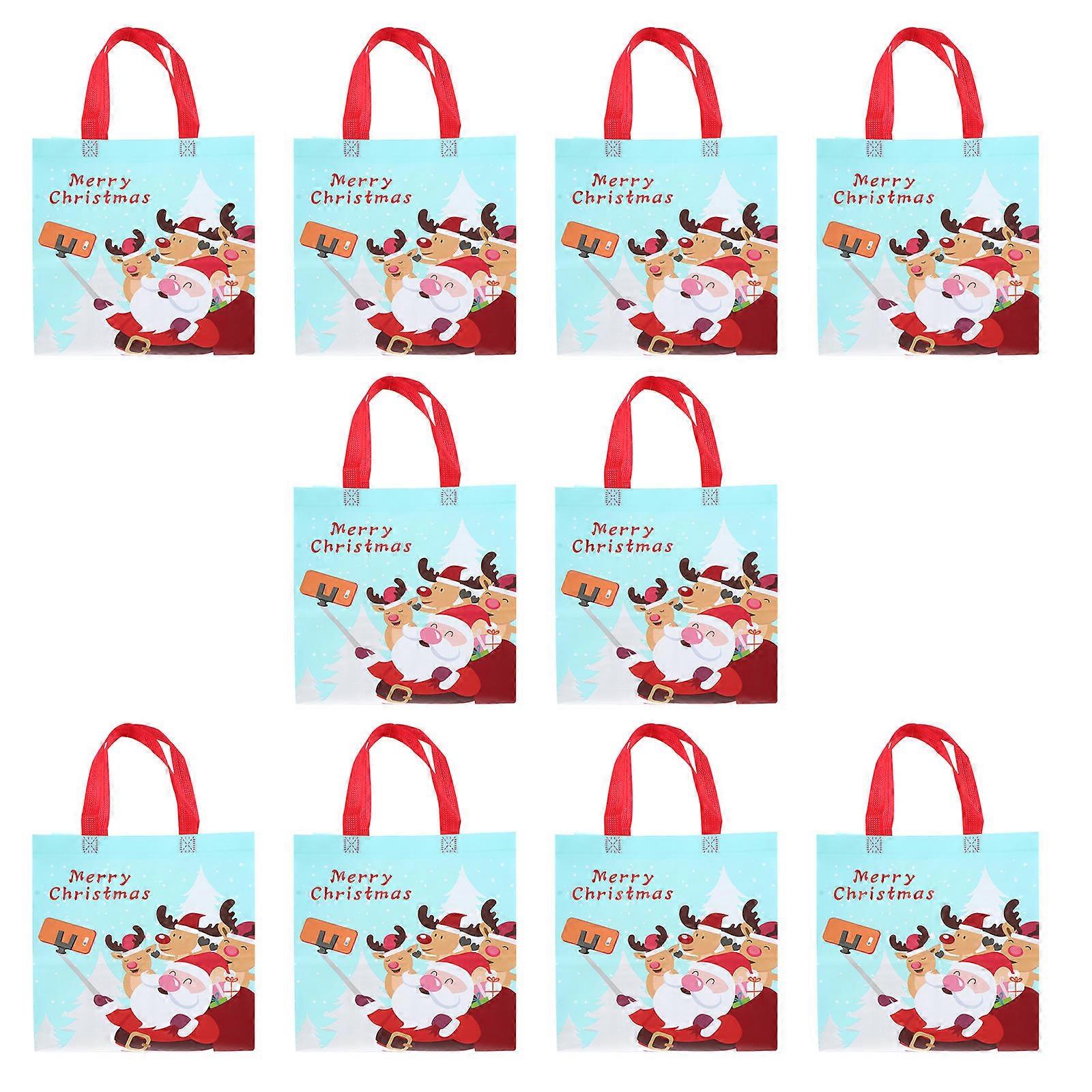 Reusable Wrapping Bags Assorted Color Nonwovens For Graduations Housewarming 10Pcs