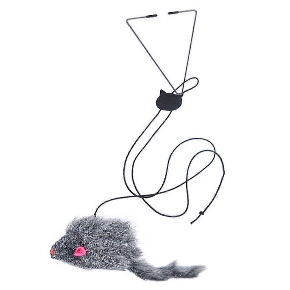 Kitten Teasing Wand Stimulate Hunting Instincts Triangle Hook Cotton Rope 1Set