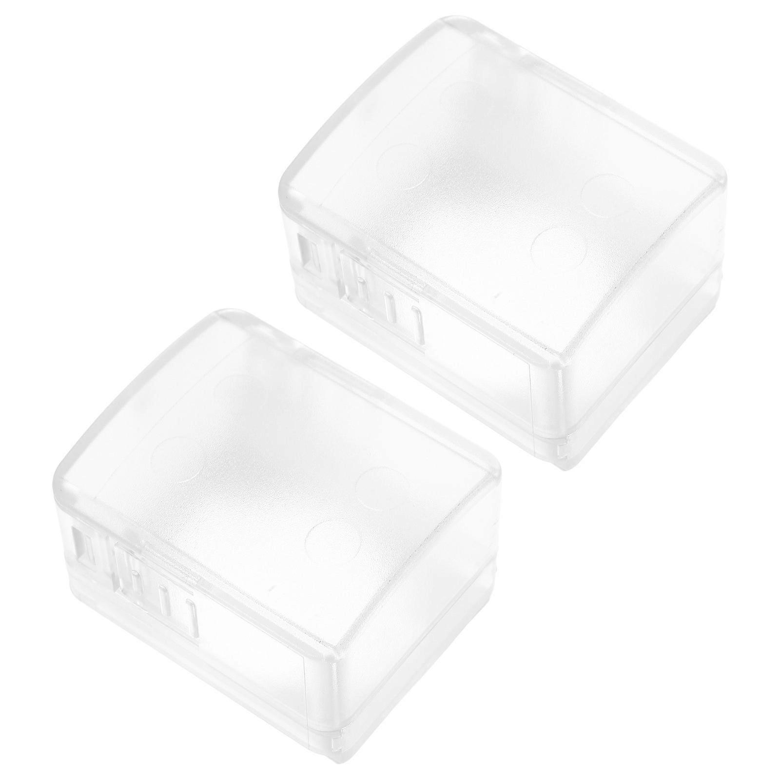 Safety Door Lock Covers 2 Pack Transparent Door Knob Guards for Front Doors and Cabinets to Prevent Lockouts and Improve Security