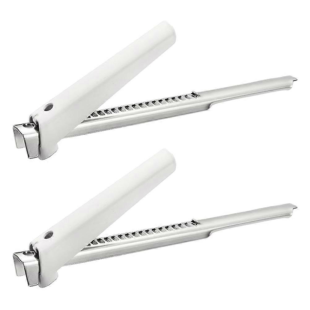 Adjustable Can and Bottle Opener with Stainless Steel and Plastic for Home Use Silver 2 Pieces