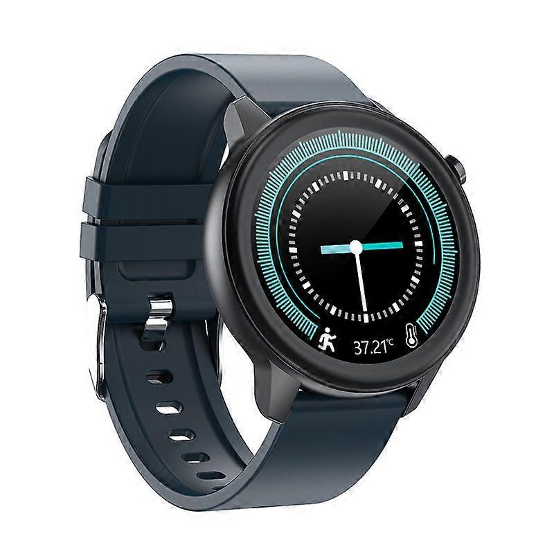 Smart watch, 1.3 inch full circle HD touch screen, IP68 waterproof, Blue