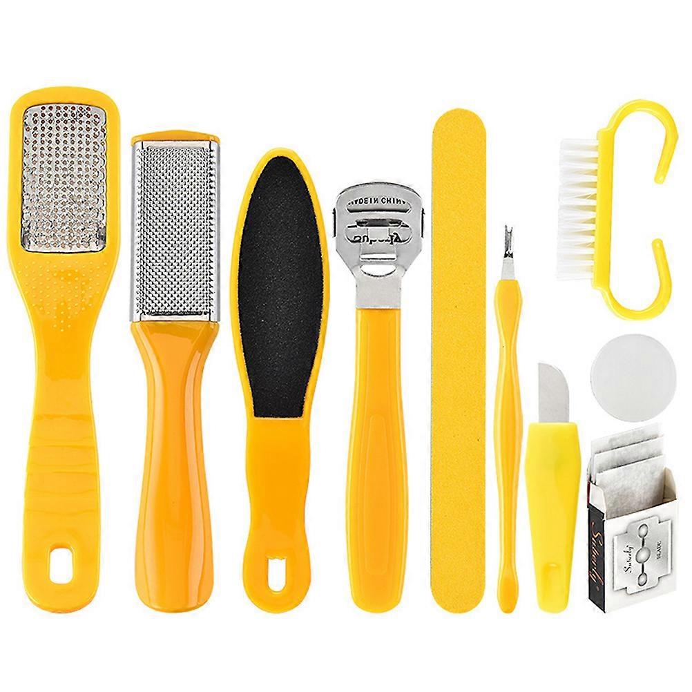 Professional Nail Supplies Pedicure Tools Foot Care Kit Ergonomic Handle Travel Friendly Durable 1 Set
