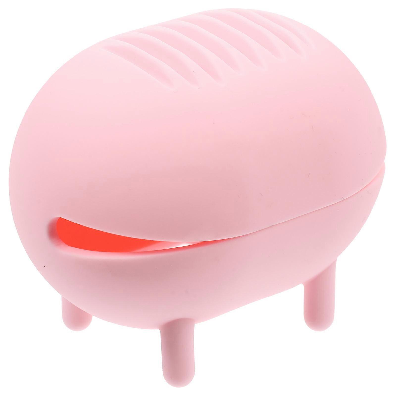 Silicone Makeup Sponge Holder Travel Friendly Ventilated Cosmetic Egg Storage Case Pink Enhanced Design