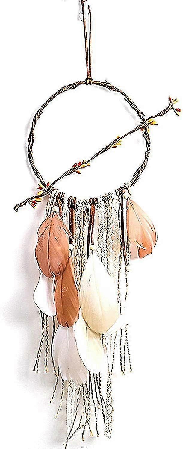Feather dream catcher, dream catcher, handmade dream catcher with feathers and branches