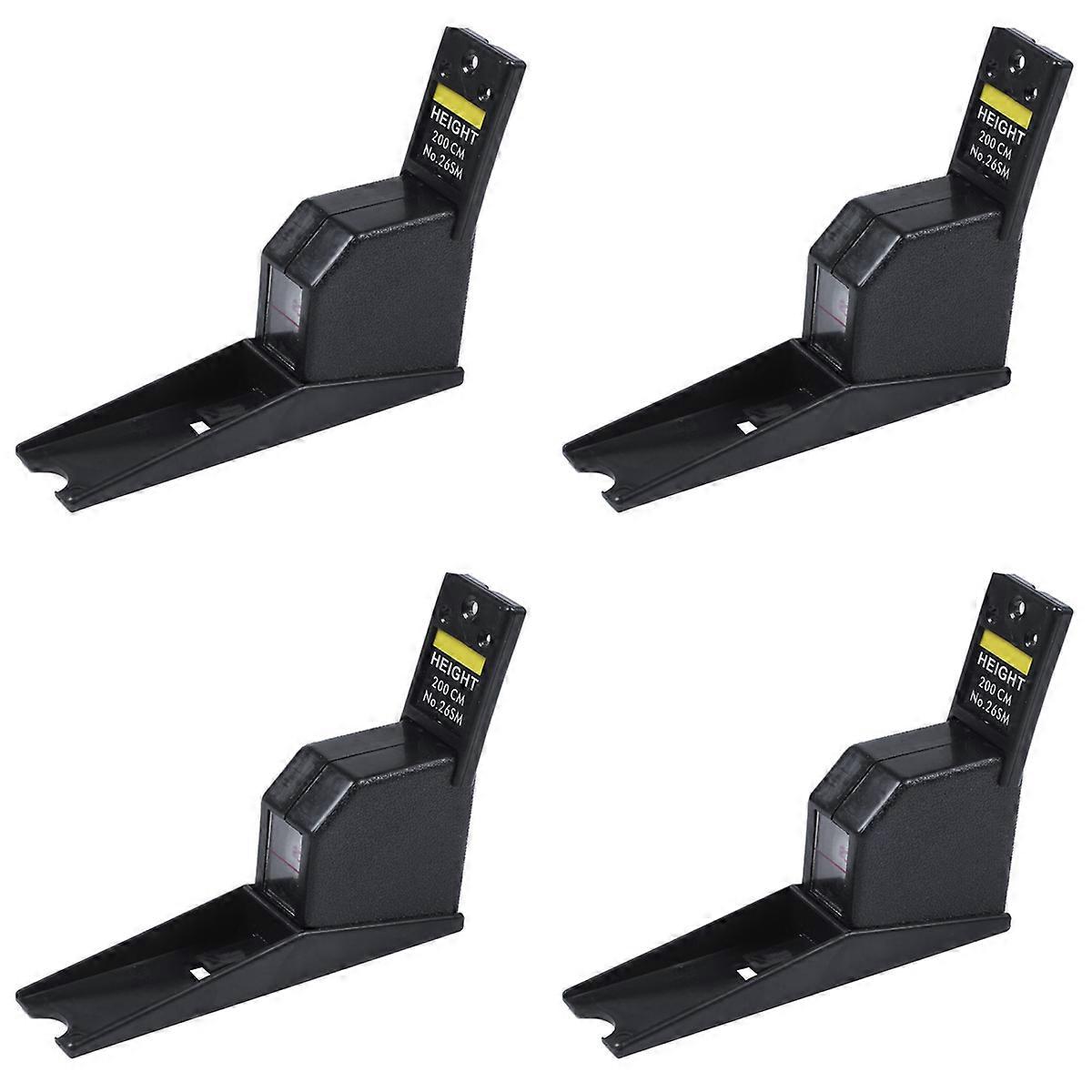 200Cm Stadiometer Black Wall Mounted Height Meter Growth Ruler