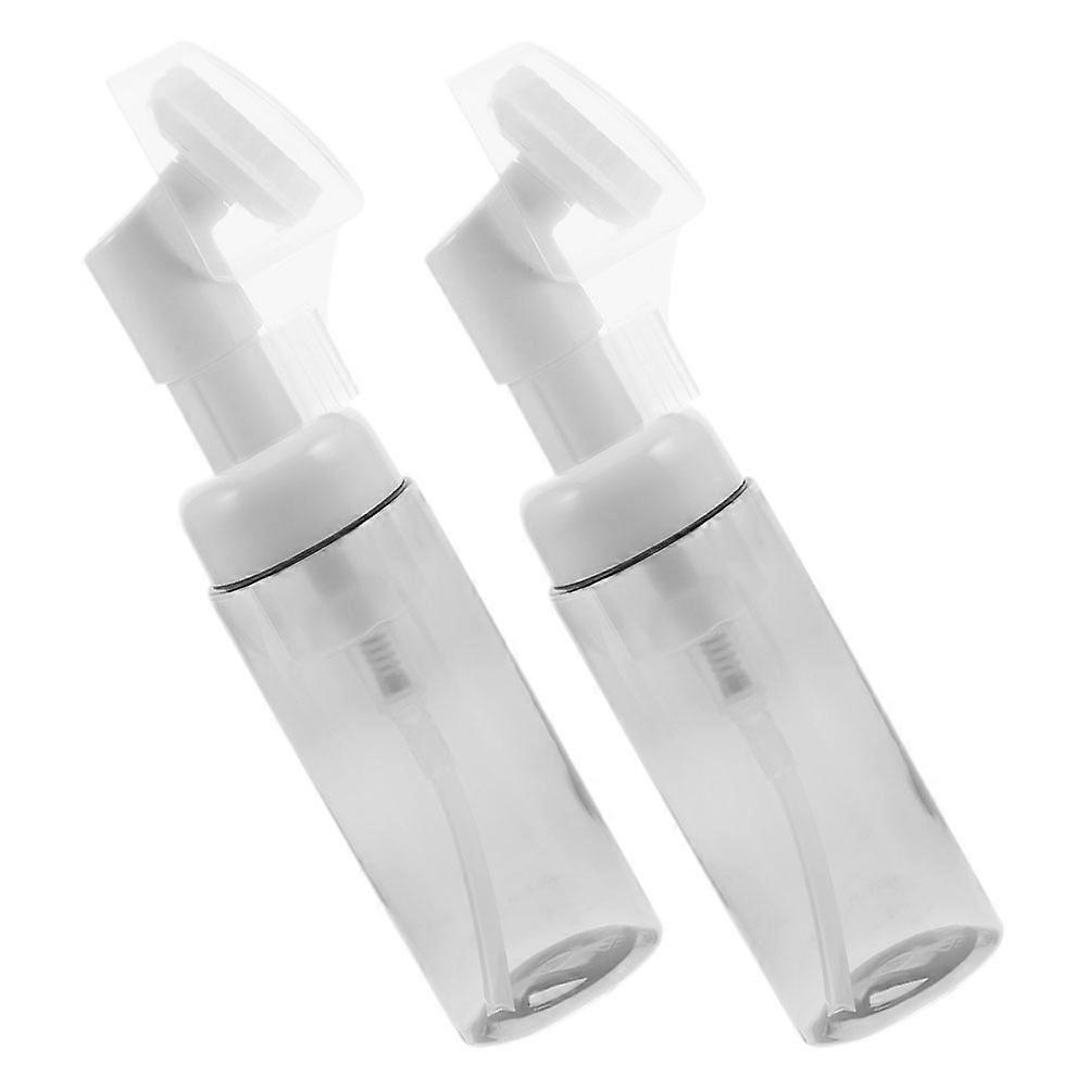 Foaming Soap Dispenser Portable Convenience Travel Size Pump Container 60ml Transparent Deep Cleansing 2Pcs