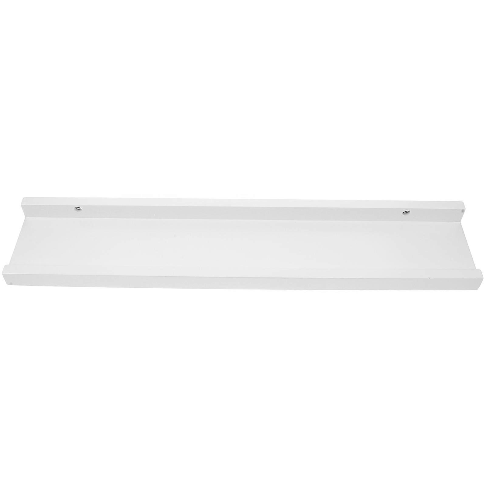 Wooden Wall Shelf White Floating Shelves Modern Rustic Style For Bedroom 60.00X12.00X3.80CM 1Pack