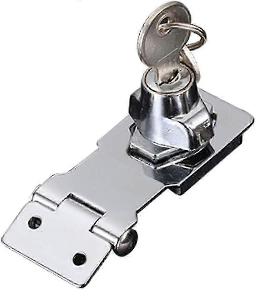 Heavy-Duty Key Lock Hasp Clip with Built-In Lock