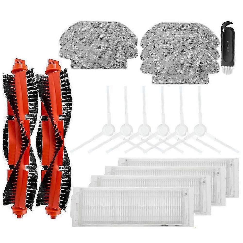 18pcs Compatible for a Robot Vacuum Mop Pro P Cleaning Robot, Main Side Brush HEPA Filter