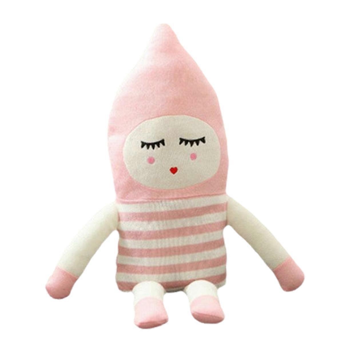 Sleeping Baby Soothing Doll Toy Knitted Cotton Thread Decoration A