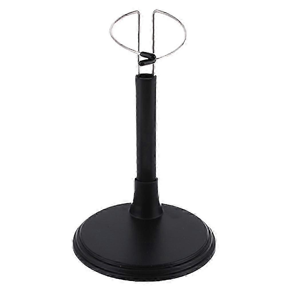 Adjustable Doll Stand Display Holder for Dolls Action Figure 25CM Black
