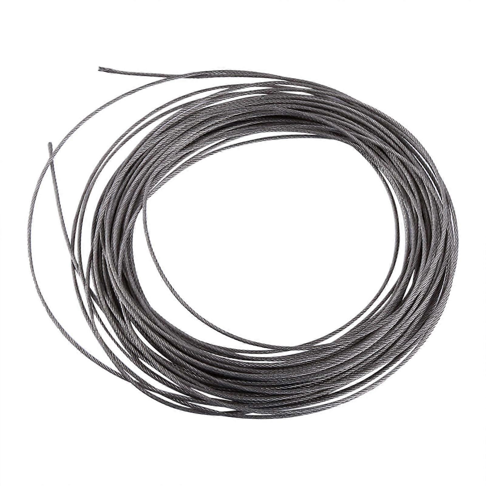 Metal Rope, 15 Metres 304 Stainless Steel Cable Wire Rope Diameter 1.5 mm