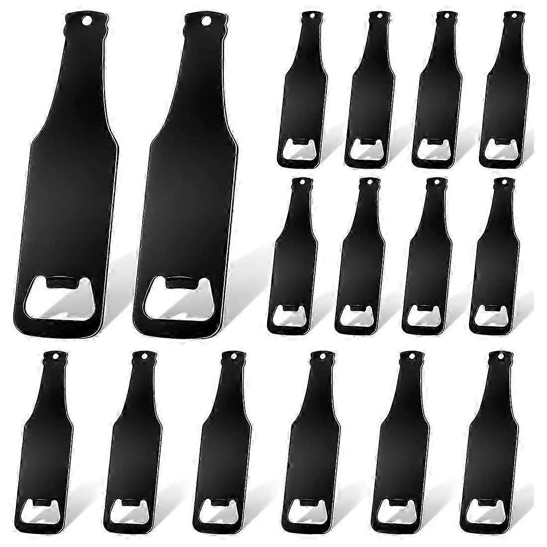 20 Pieces Bottle Opener Bottle Shaped Can Openers Beer Opener Flat Handle Beer Bottle Opener for Ki