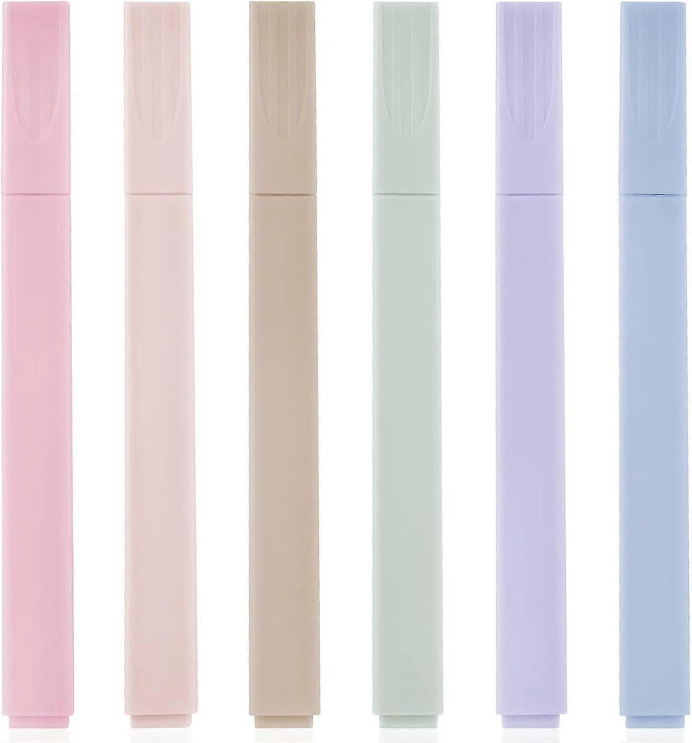 Highlighters,have Chisel Tip, No Bleed Dry Fast Easy to Hold, for Bible, Notes, School Supplies, 6 Pack