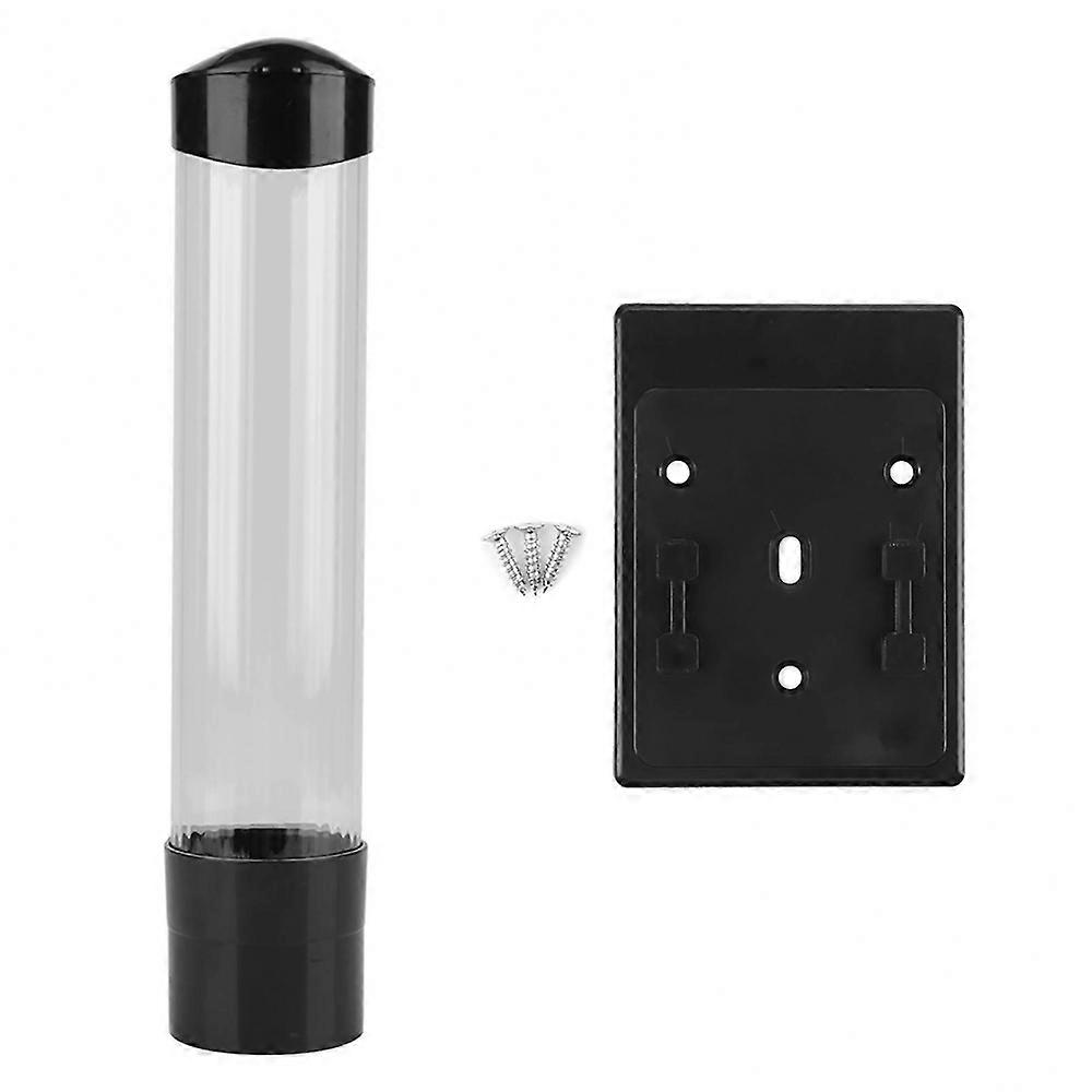 (أسود) 60-80 كوب موزع أكواب ورقية بلاستيكية حامل أكواب بلمسة واحدة