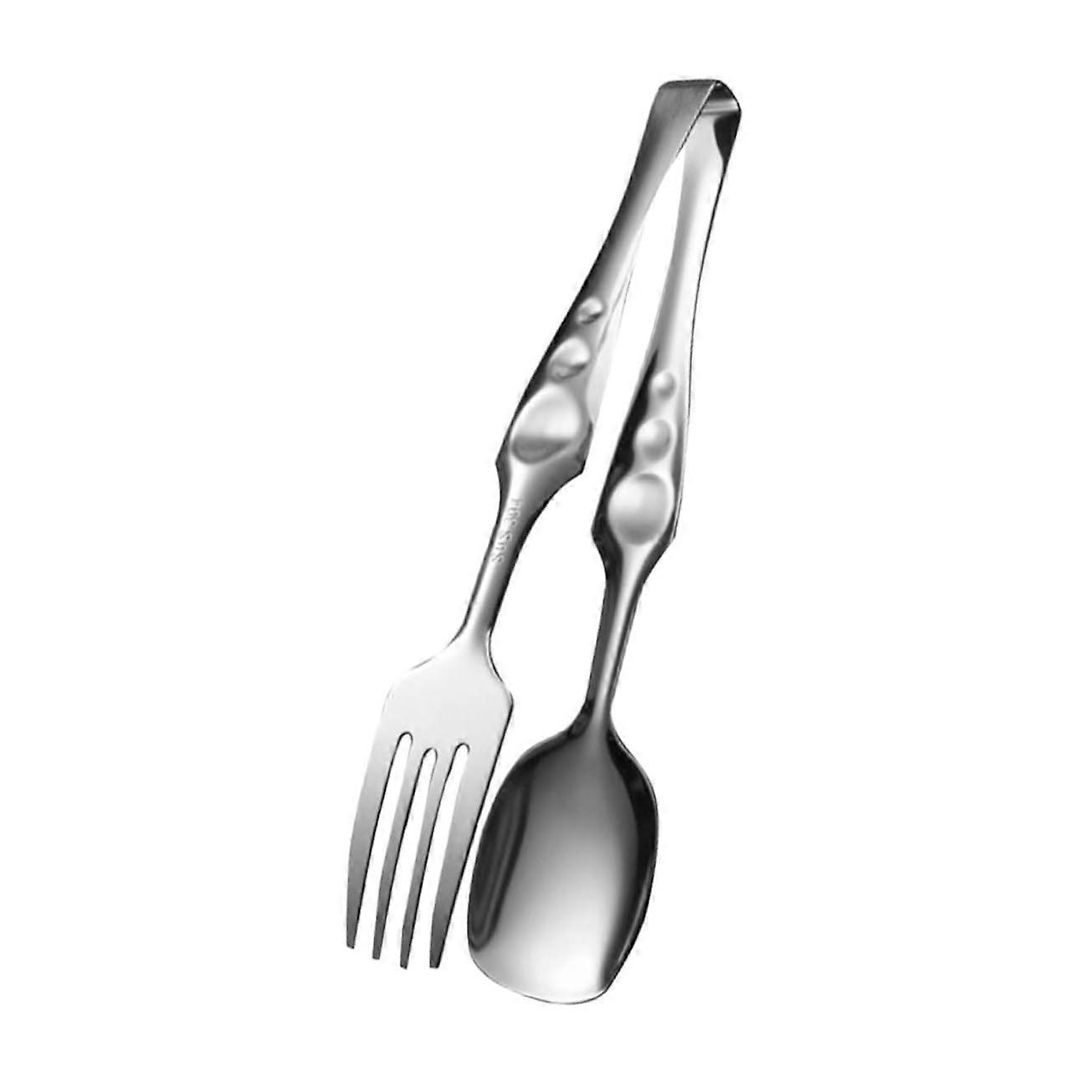 Grill Tongs for BBQ and Camping, Multifunctional Cooking Tongs with Ergonomic Design for Precise Food Gripping