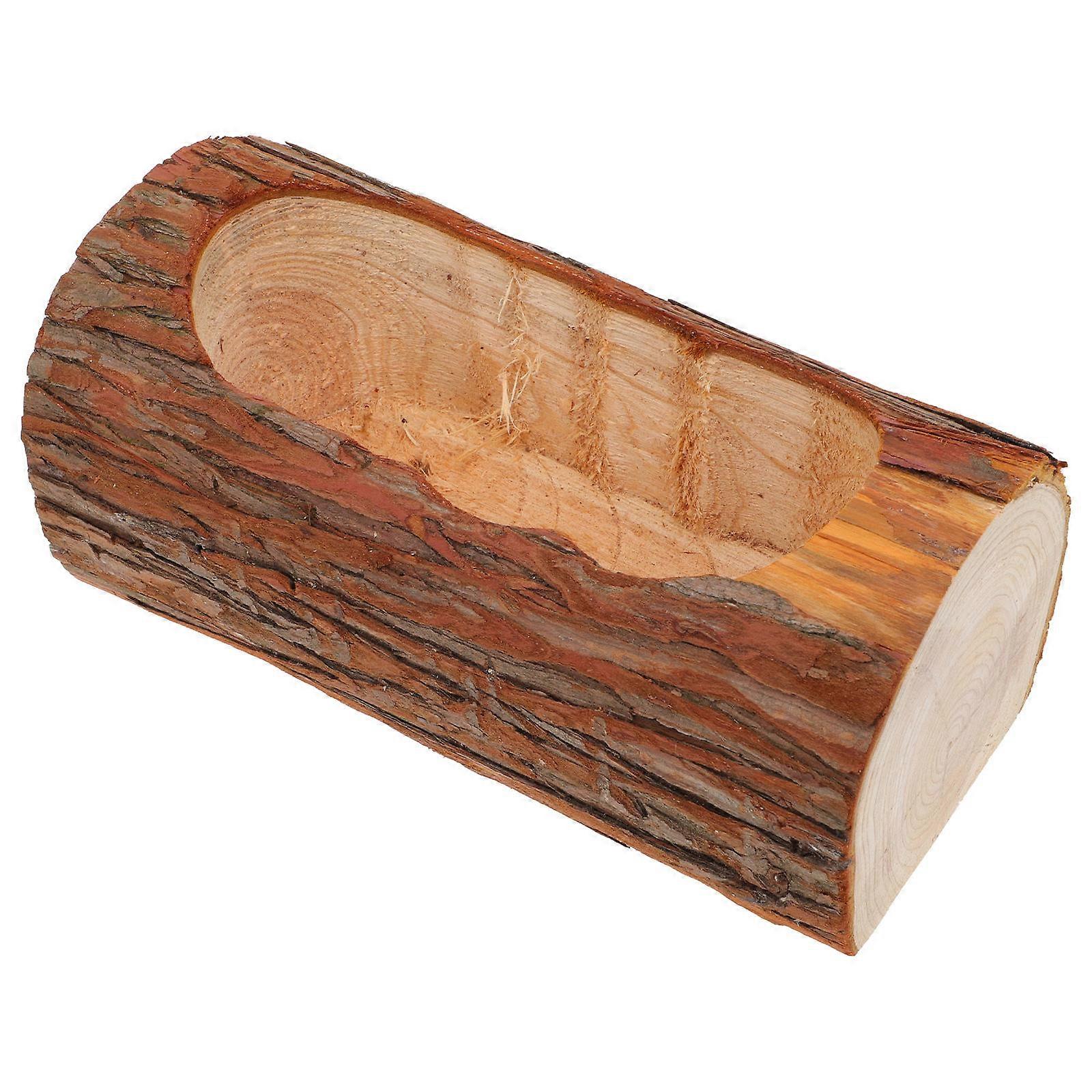 Brown Synthetic Planter Pot for Home Use with Simple Retro Design and Outdoor Suitability 6.5"x5"x5"