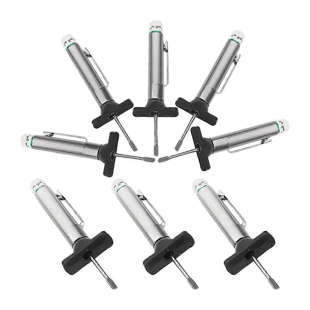 8pcs Portable Tire Tread Depth Gauge – Compact Lightweight Tool for Car Safety Maintenance and Performance Checks