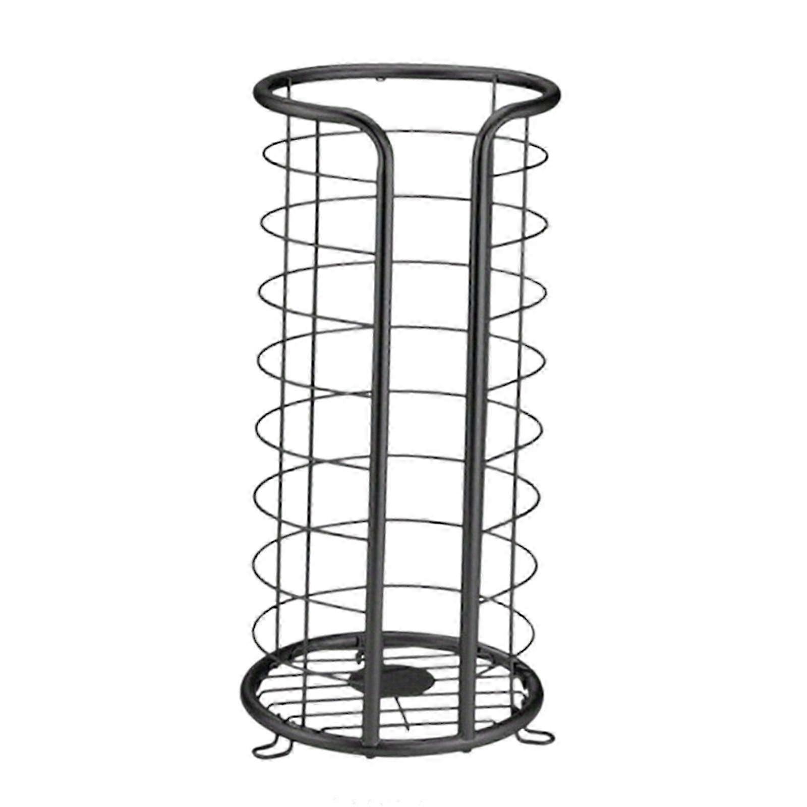 Iron Storage Shelf Toilet Paper Holder Stand for Household Use in Condos and Apartments