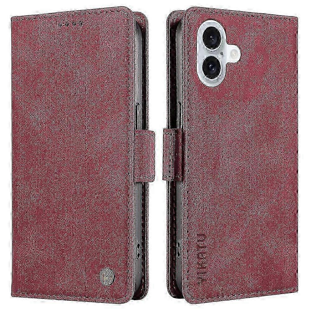 Wallet Leather Phone Cover for Compatible with iPhone 16 Plus
