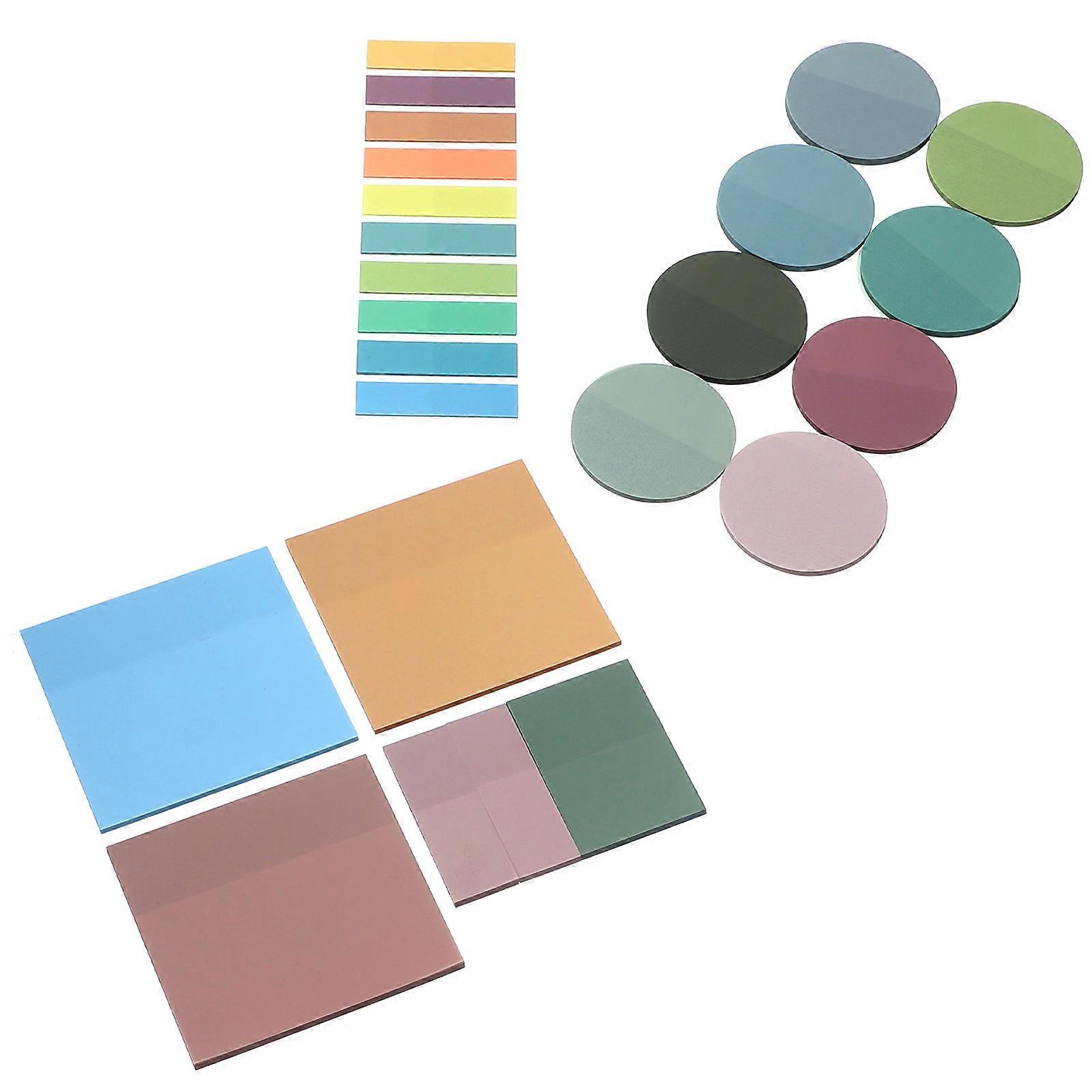 Sticky Board For Office Adhesive Reading Markers Round Shape Transparent 900Pcs
