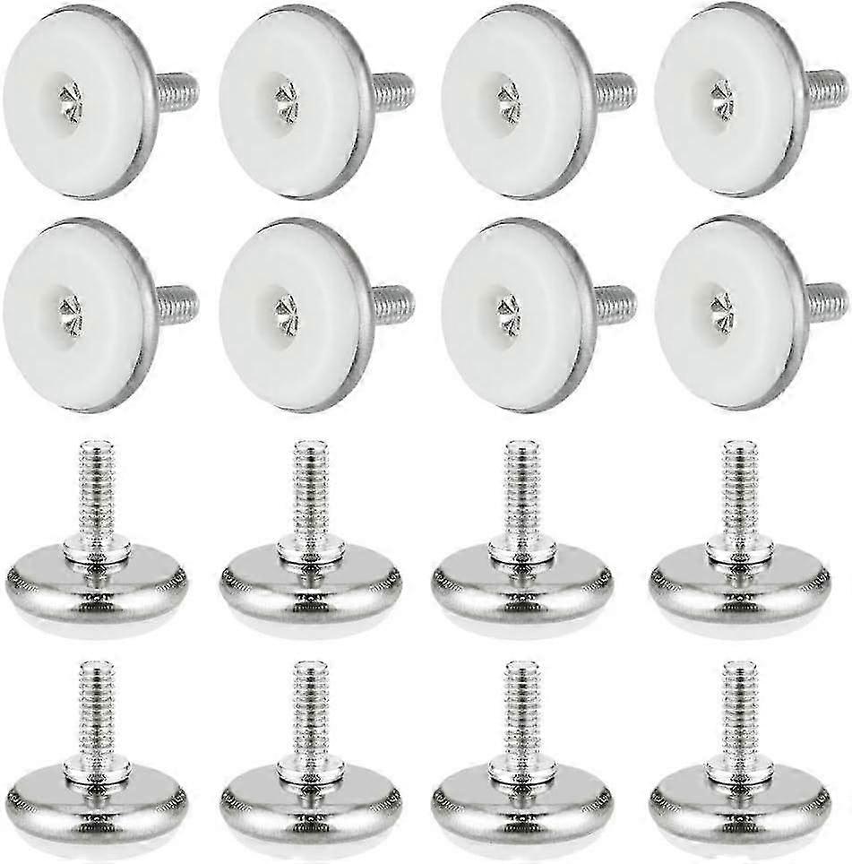 30 قطعة قدم تسوية قابلة للتعديل أقدام تسوية بلاستيكية ومعدنية مع أقدام قابلة للتعديل من الجوز M6 * 15 * 30mm برغي تعديل الأثاث