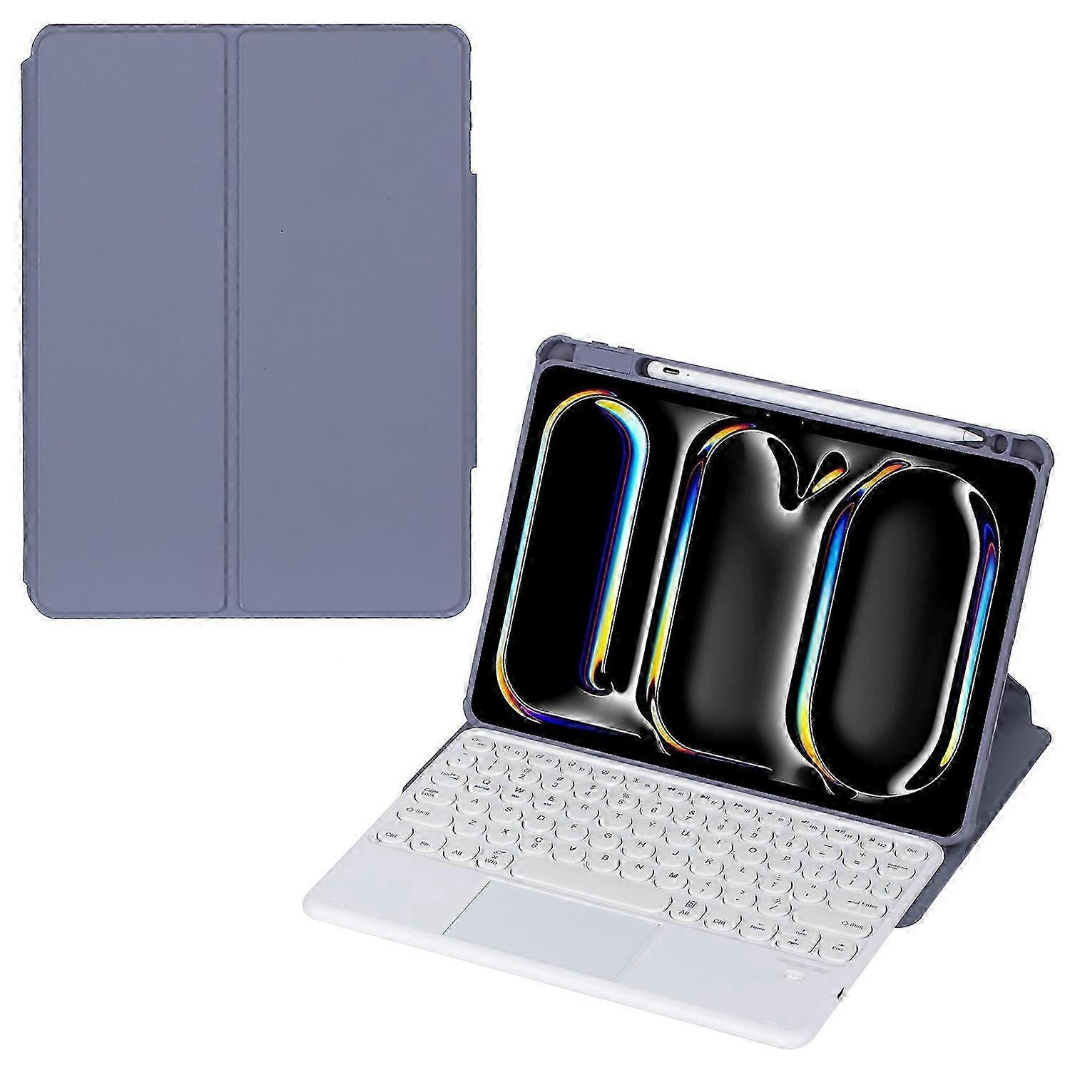 YL13-A Tablet Cover with Round Key Touchpad Keyboard for Compatible Devices