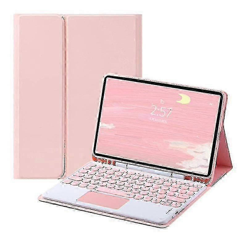 Smart Case With Cute Round Key Color Touch Keyboard For Compatible Tablets 10.4 Inch Christmas Gift