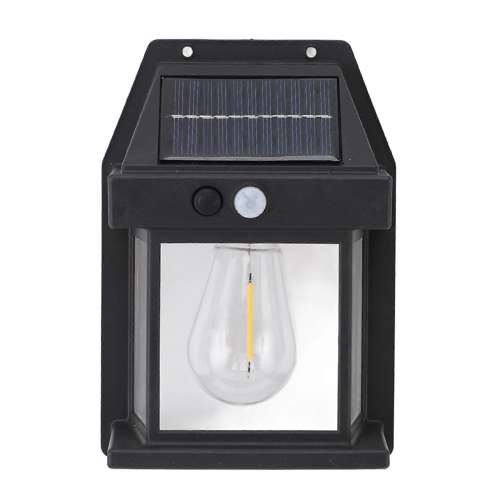 Solar Wall Light With Motion Sensor Waterproof Outdoor Lamp For Porch Patio Driveway Modern Minimalist Energy-Saving LED
